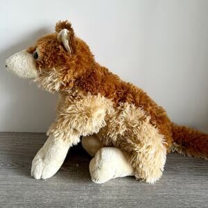 2013 Red Wolf Realistic Stuffed Animal JAAG Plush 18” EUC RARE HTF